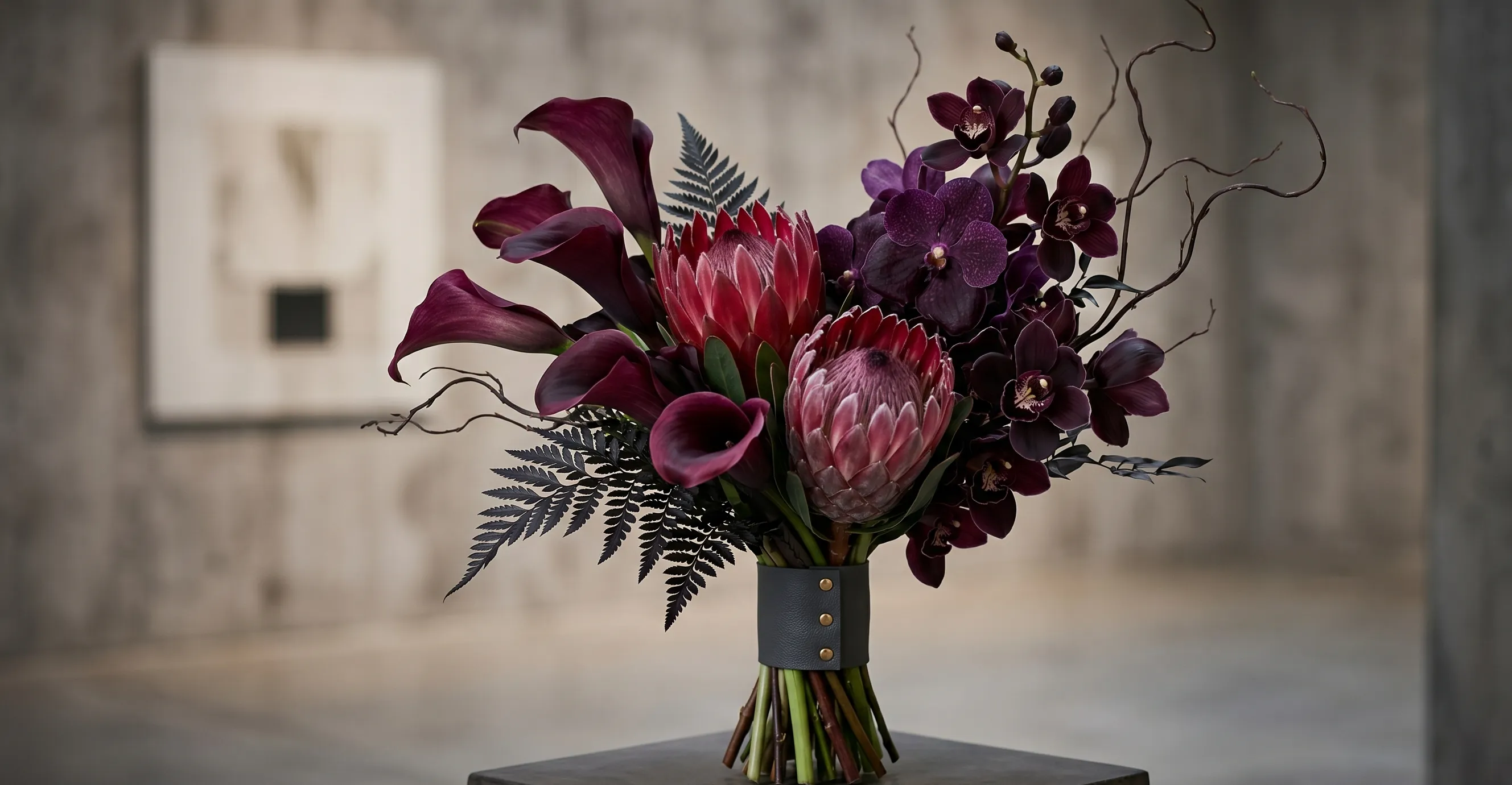 Unique wedding floral design